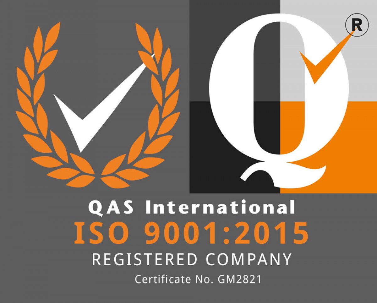 Sicherheit mit Qualität –  <gr>Zertifiziert</gr> nach DIN ISO 9001:2015